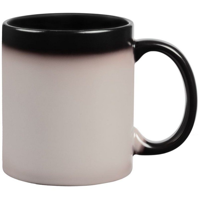 Кружка-хамелеон On Display, матовая, черный