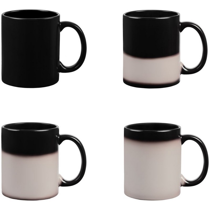 Кружка-хамелеон On Display, матовая, черный