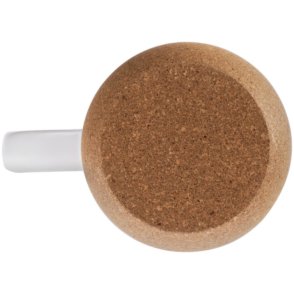 Кружка с пробковой подставкой Corky Walk для сублимационной печати матовая белая