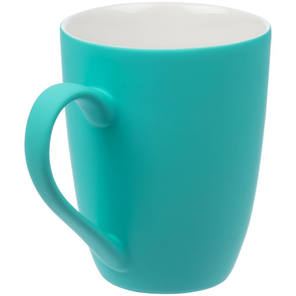 Кружка Good Morning с покрытием софт-тач ver.2 бирюзовая