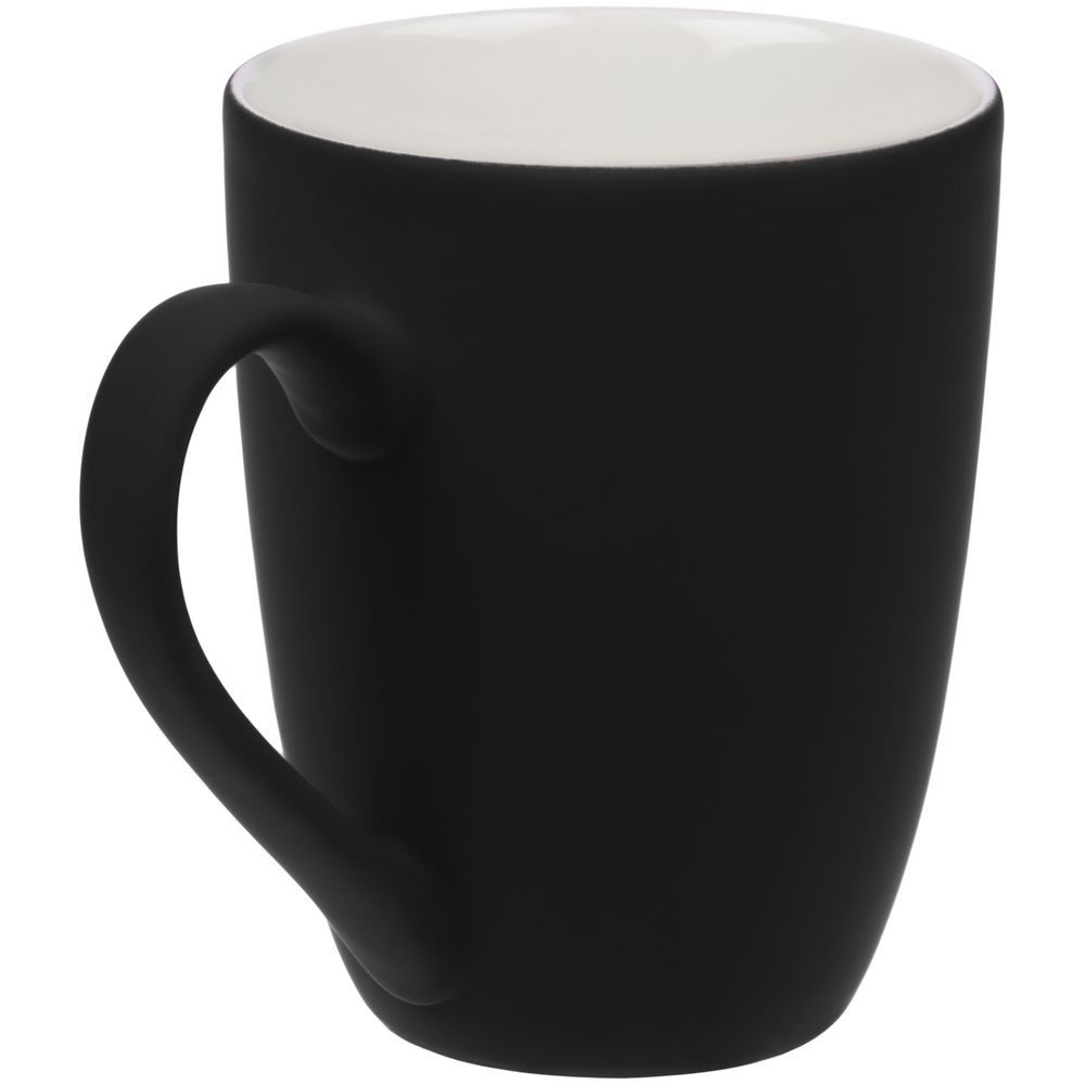 Кружка Good Morning с покрытием софт-тач ver.2 черная