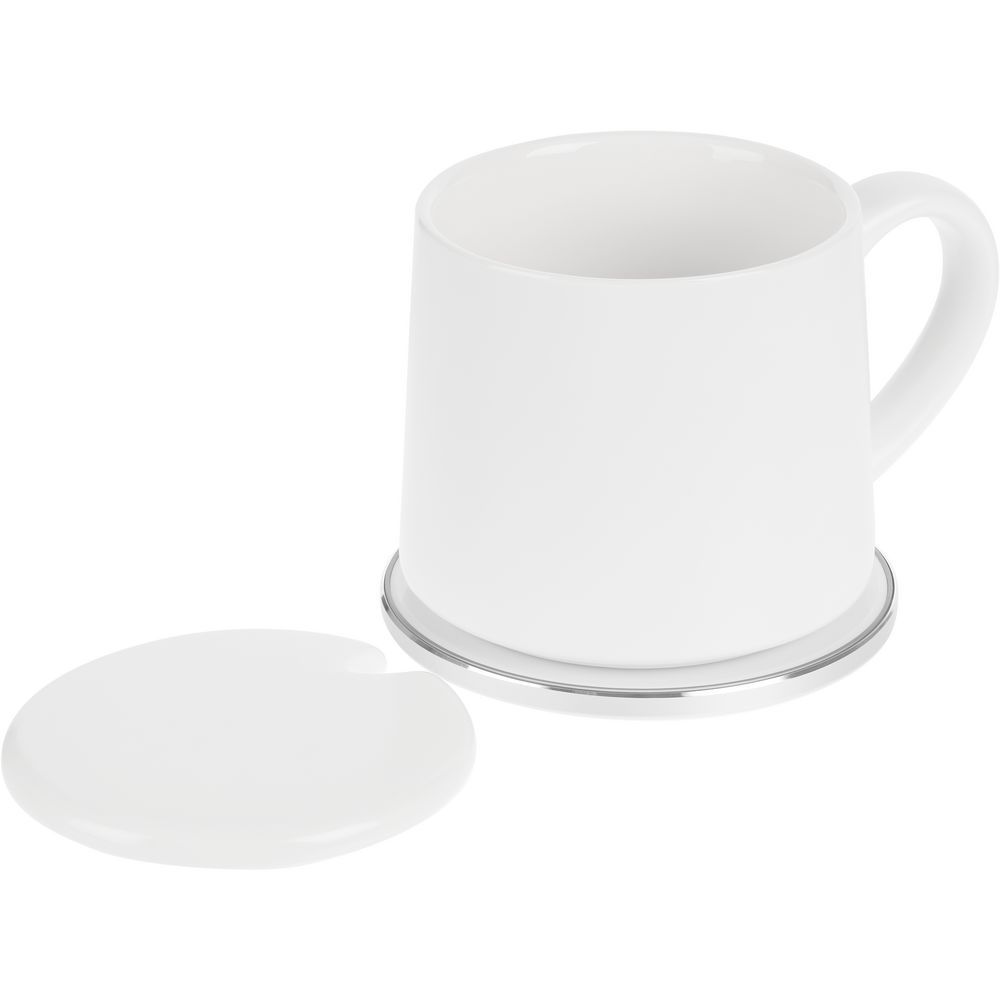 Кружка с подогревом и беспроводной зарядкой Dual Base ver. 2.0 Matt белая