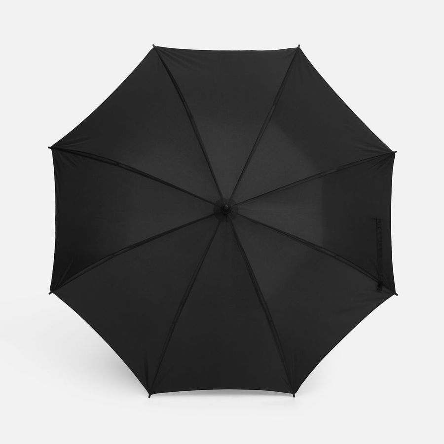 Зонт-трость Hidecolor с цветными спицами черный с оранжевым