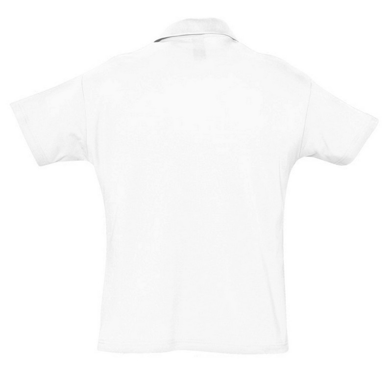 Рубашка поло мужская SUMMER 170 белая, размер XS