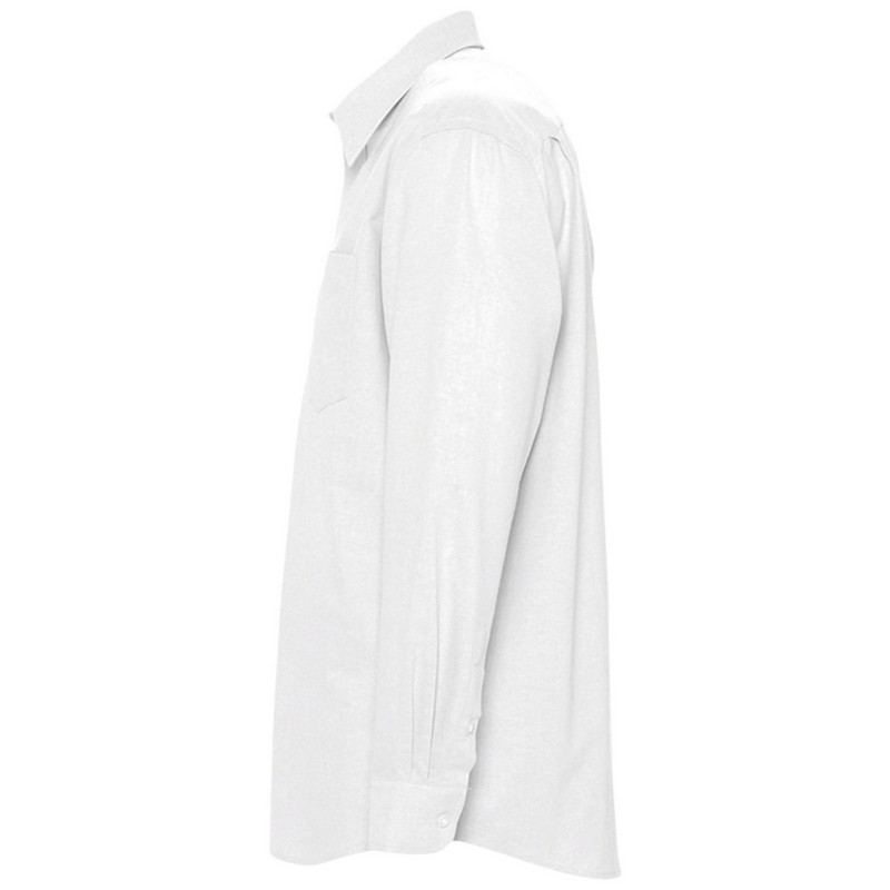 Рубашка мужская с длинным рукавом BOSTON белая, размер XL