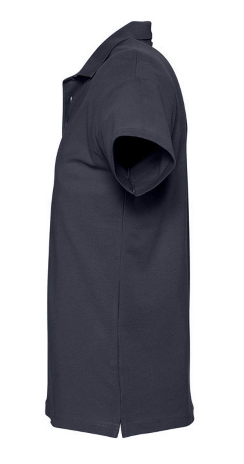 Рубашка поло мужская SPRING 210 темно-синяя (navy), размер S