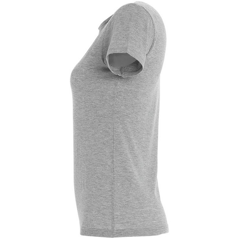 Футболка женская MISS 150 серый меланж, размер XXL