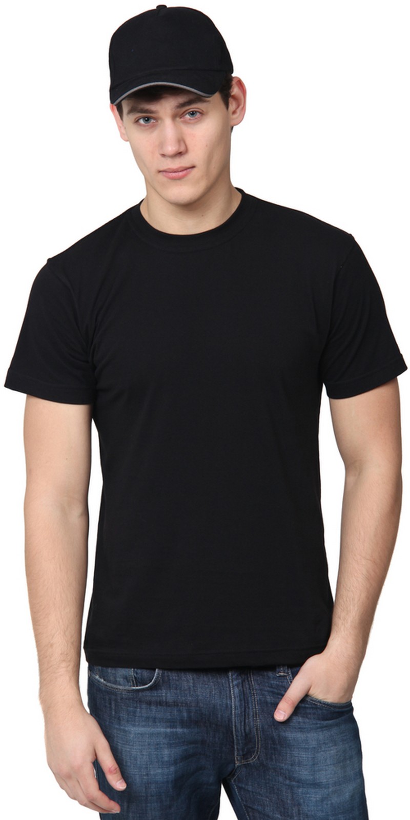 Футболка черная T-bolka 140, размер XXXL