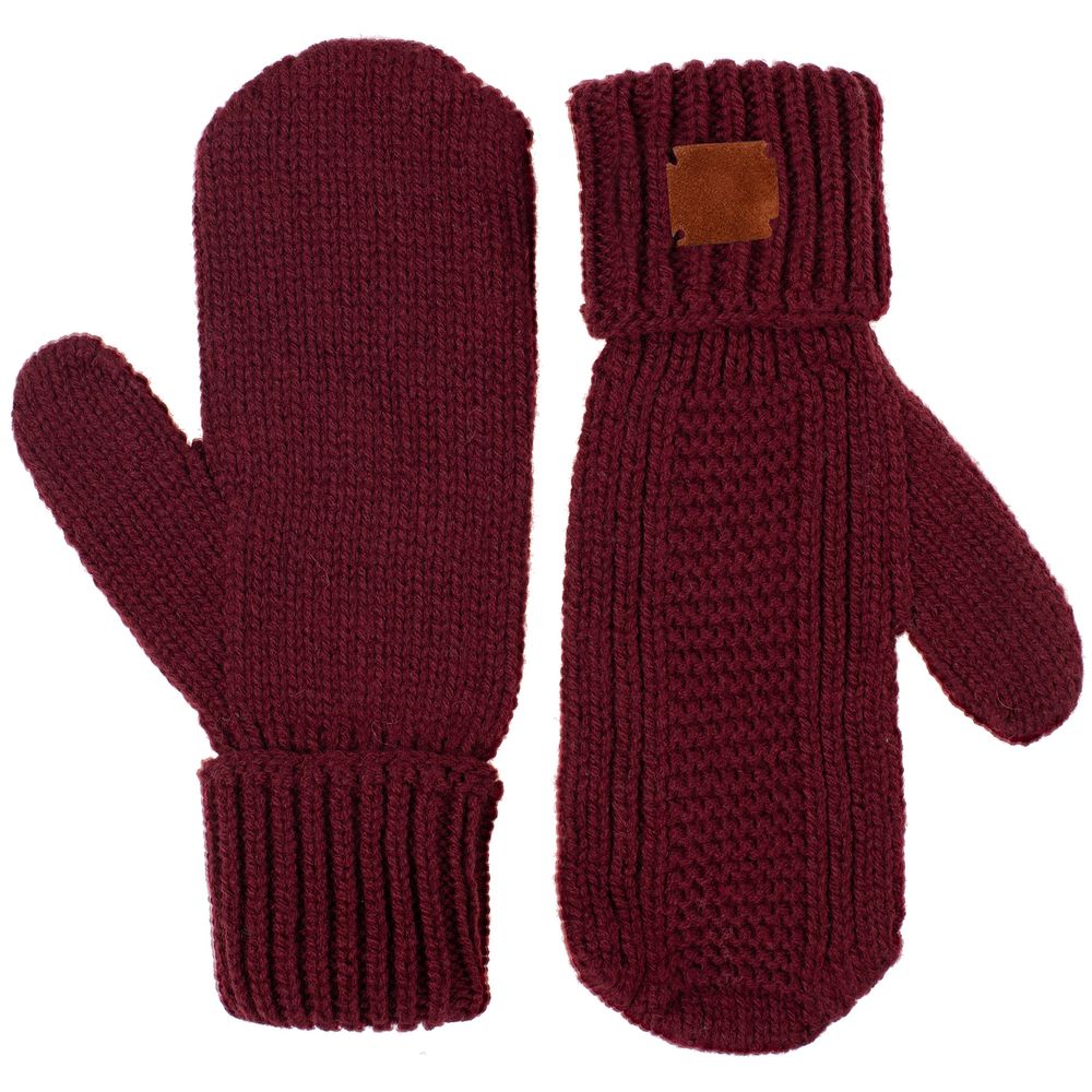 Варежки Brugge бордовые