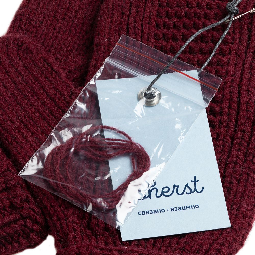 Варежки Brugge бордовые