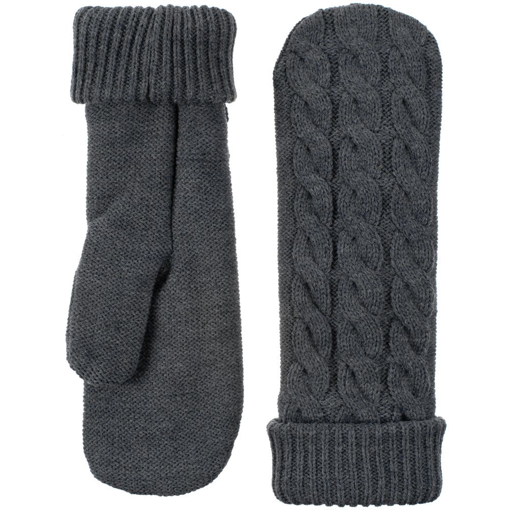 Варежки Heat Trick, серый меланж, серый