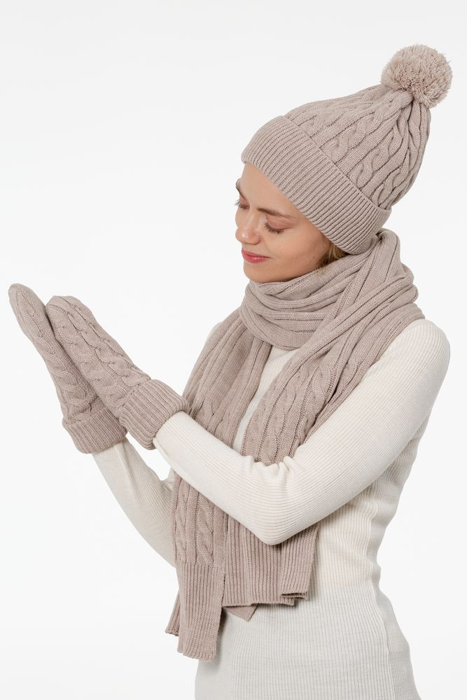 Варежки Heat Trick, бежевый