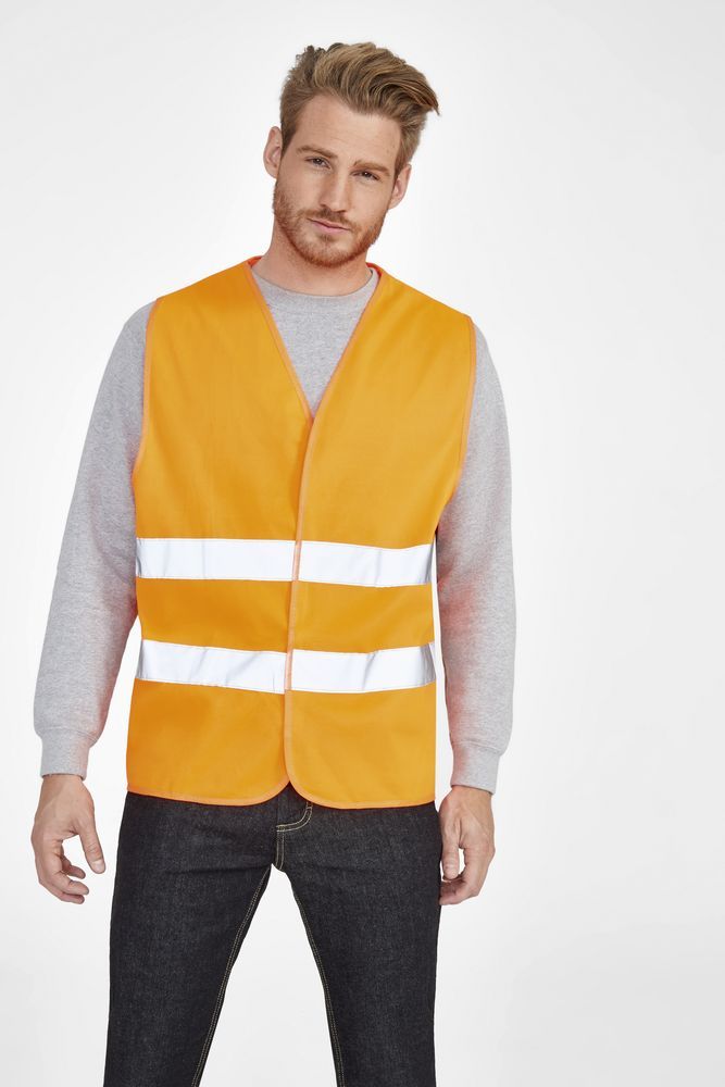 Жилет светоотражающий Secure Pro, оранжевый, 0x250x45
