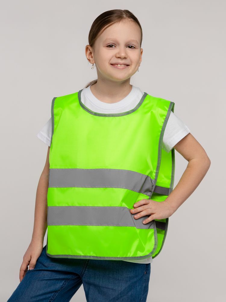 Жилет светоотражающий детский Spotlight, неон, желтый, 0x380x48