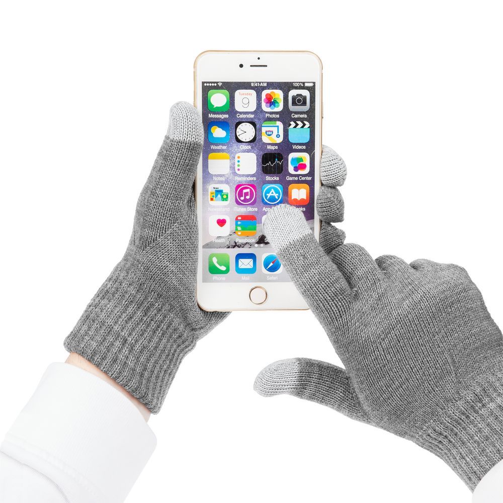 Перчатки сенсорные Real Talk, серый, 0x370x62