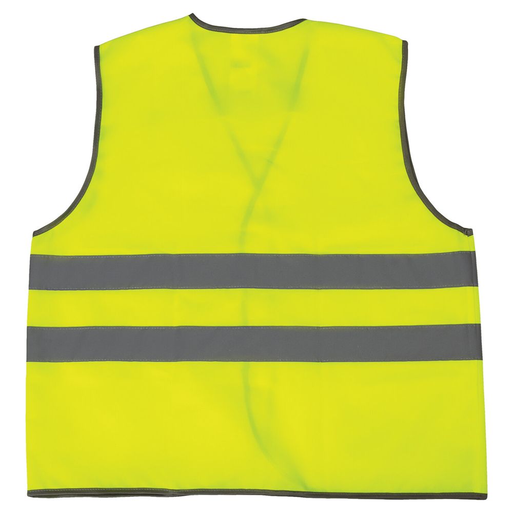 Жилет сигнальный ГОСТ, 2 светоотражающие полосы, ЛИМОННЫЙ, XXXL (60-62), ПЛОТНЫЙ, ГРАНДМАСТЕР