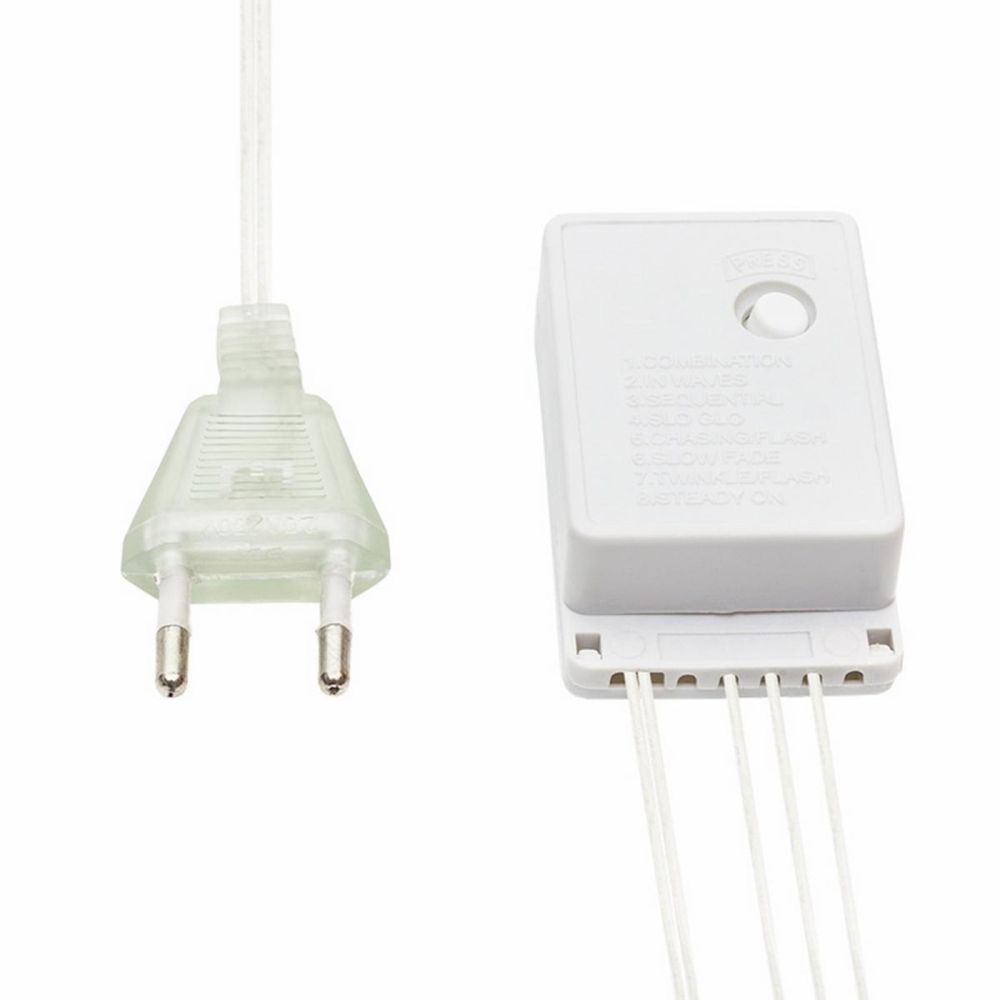 Гирлянда светодиодная Дождь 96LED 1,5x1м, МЕРЦАНИЕ, БЕЛЫЕ