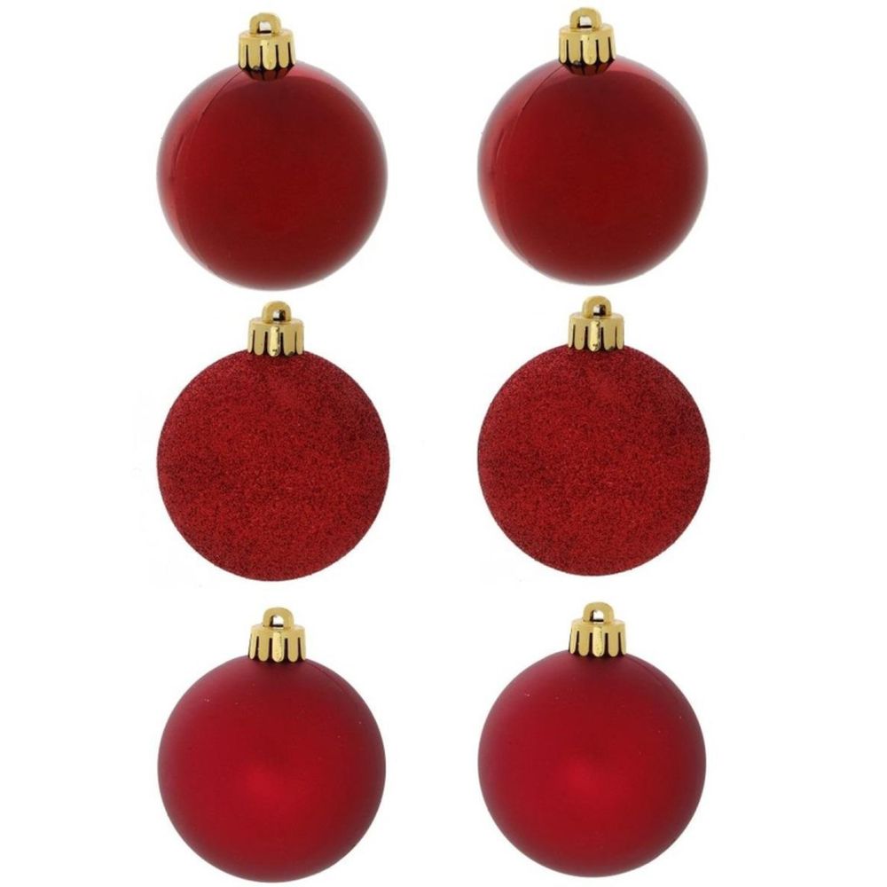 Набор украшений Шар, набор из 6-ти шт, D 6 см, L17,5 W6 H11,5 см 753630