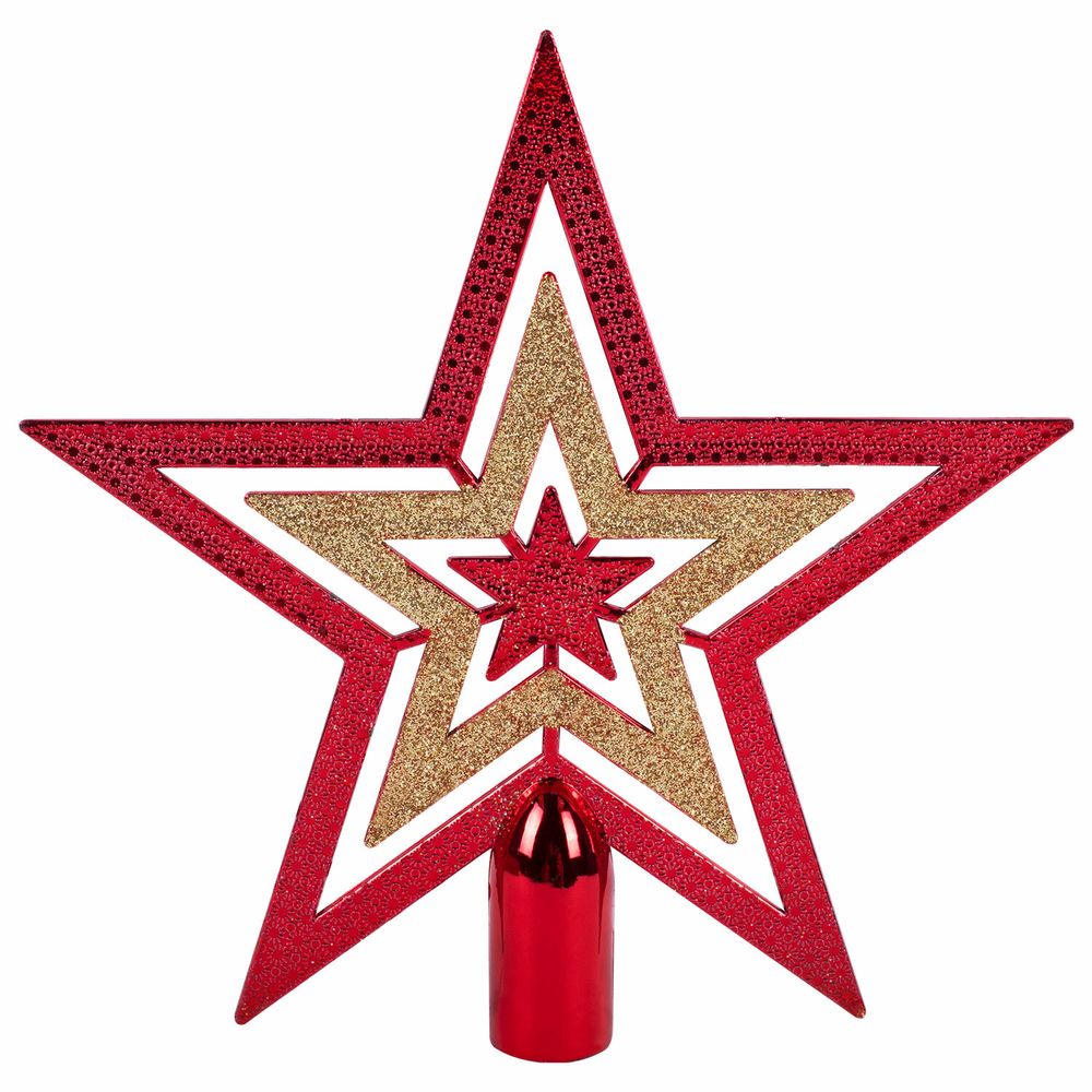 Шары новогодние ёлочные "Red & Gold Luxury" 70 предметов, красный/золото, ЗОЛОТАЯ СКАЗКА