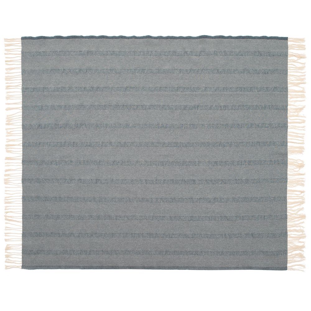 Плед «Сенеж» серо-синий