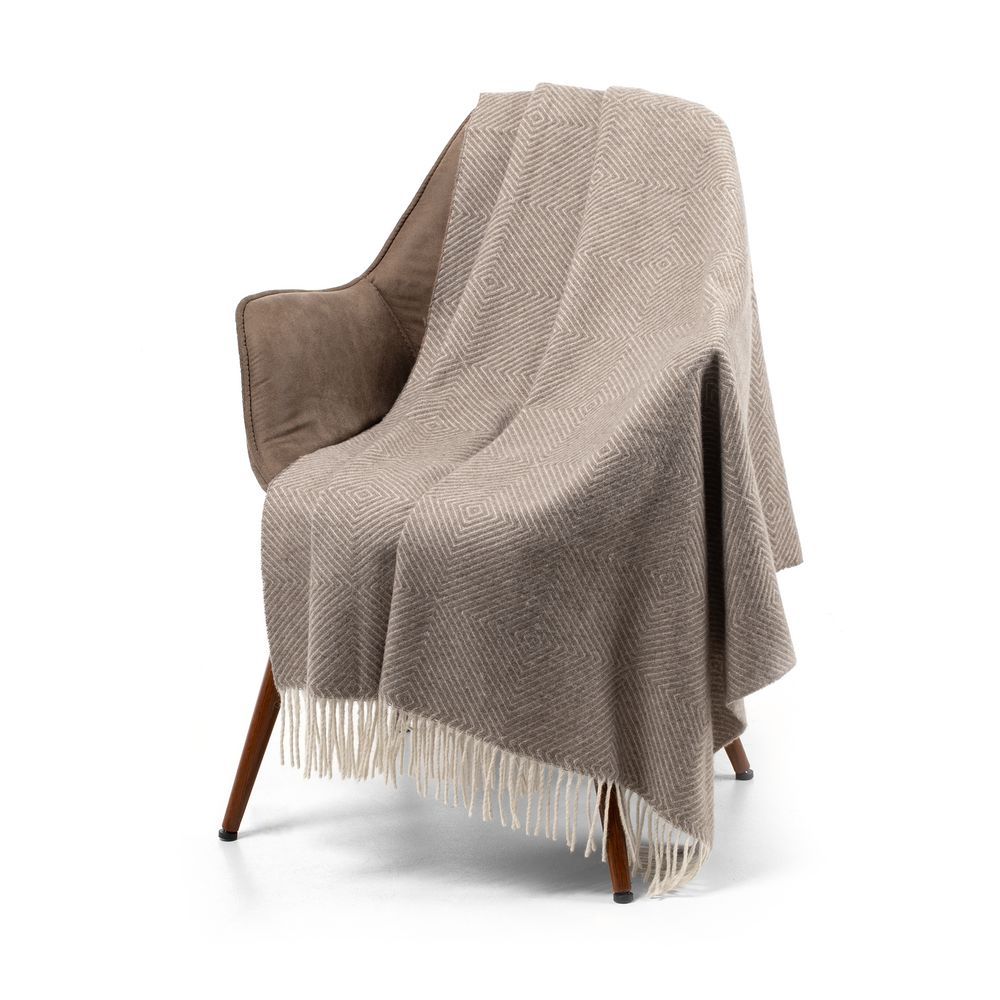 Плед «Тренто» бежевый