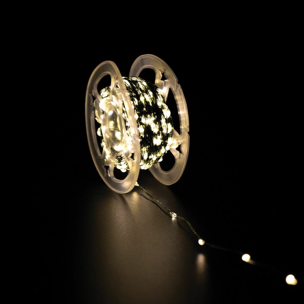 Электрогирлянда-нить уличная IP44, 35 м, 1000 LED, теплый белый, 220V, ЗОЛОТАЯ СКАЗКА, 591359