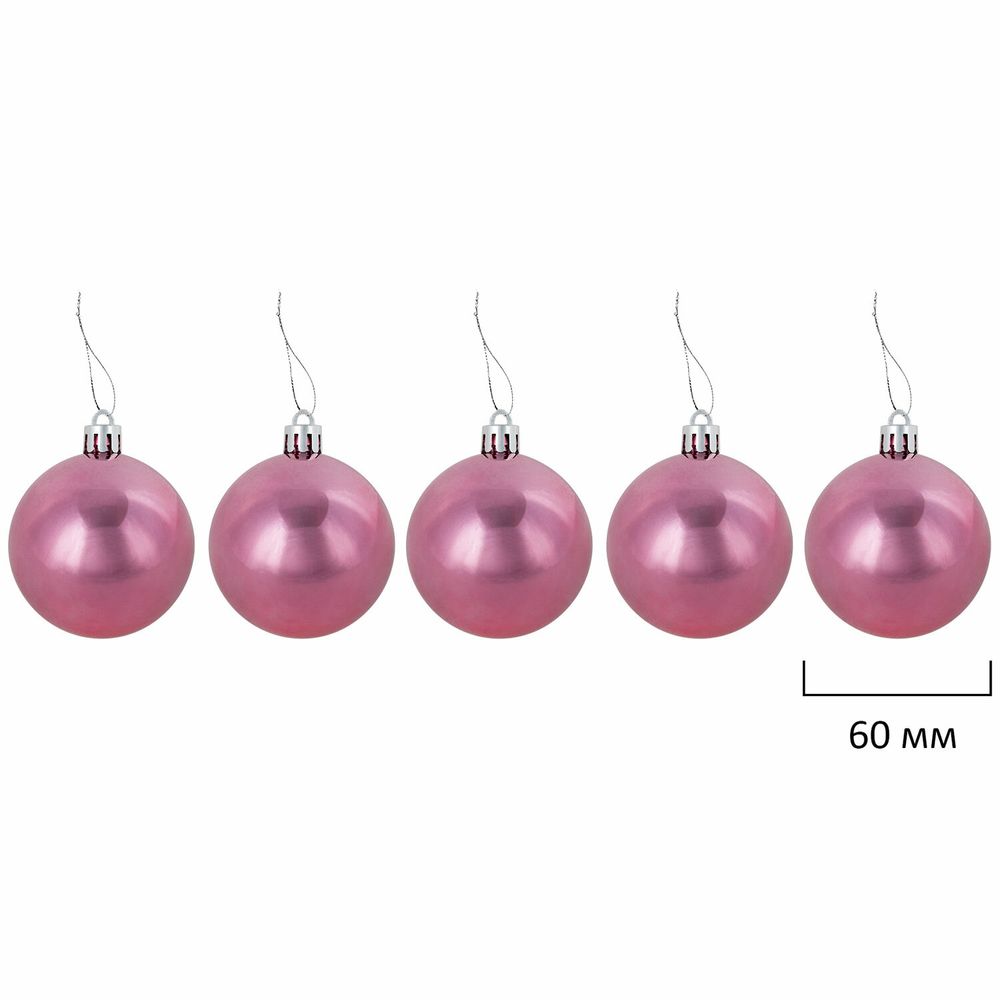 Шары новогодние ёлочные "Elegant Pink" 77 предметов, розовый/белый, ЗОЛОТАЯ СКАЗКА, 591715