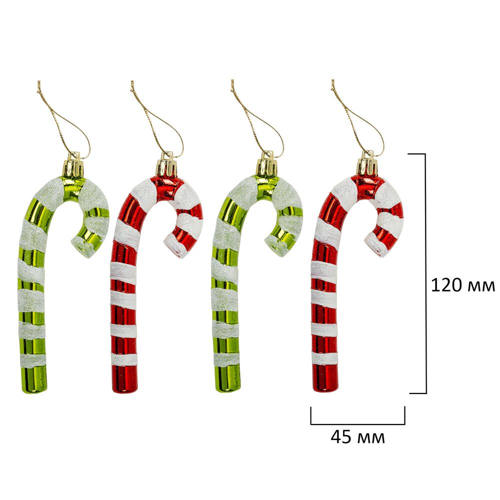 Шары новогодние ёлочные "Red&Lime", НАБОР 67 предметов, красный/зелёный, пластик, ЗОЛОТАЯ СКАЗКА, 592184