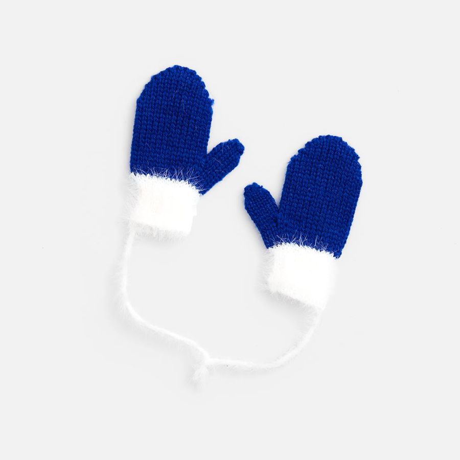 Подвеска на елку «Вьюжка» варежки синяя