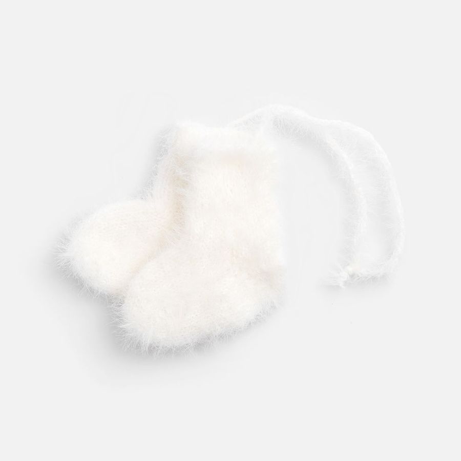 Подвеска на елку «Вьюжка» носочки белая