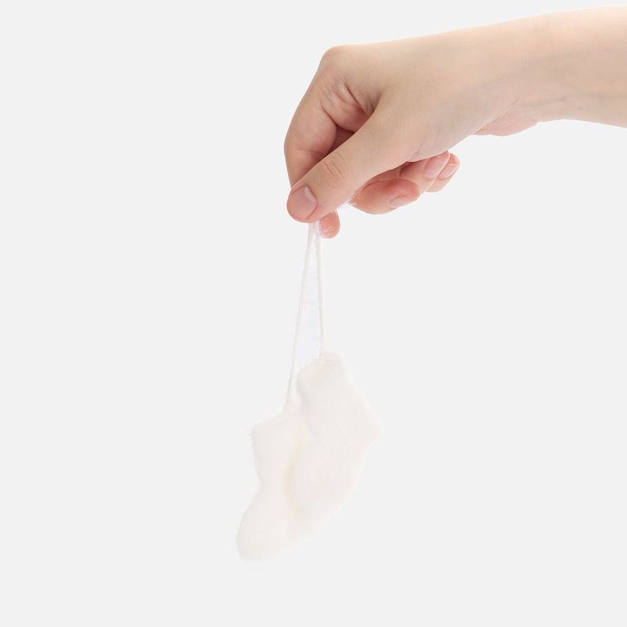 Подвеска на елку «Вьюжка» носочки белая