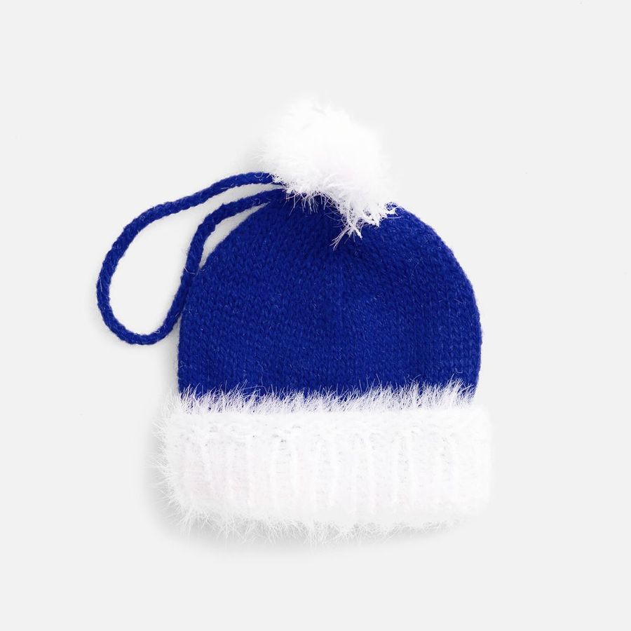 Подвеска на елку «Вьюжка» шапочка синяя