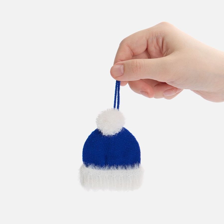 Подвеска на елку «Вьюжка» шапочка синяя