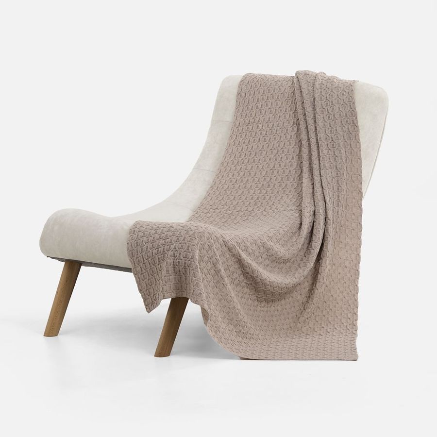 Плед Braidera бежевый меланж