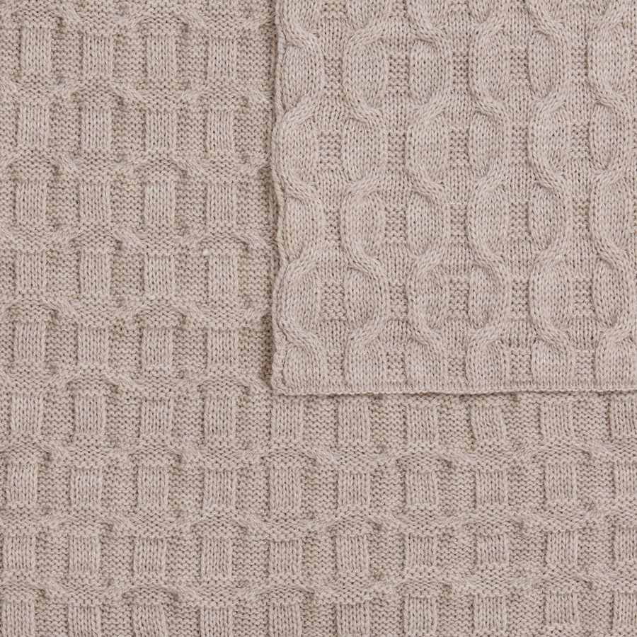 Плед Braidera бежевый меланж