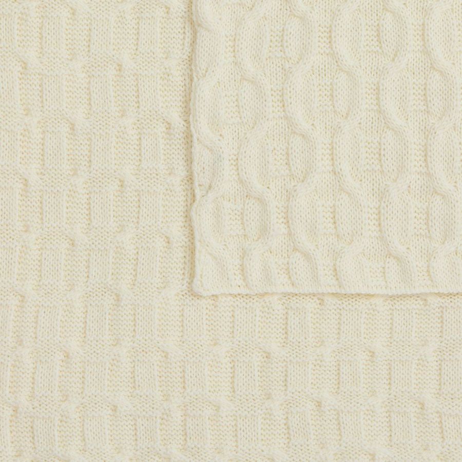 Плед Braidera белый (молочный)