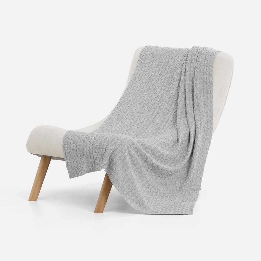 Плед Braidera серебристо-серый меланж