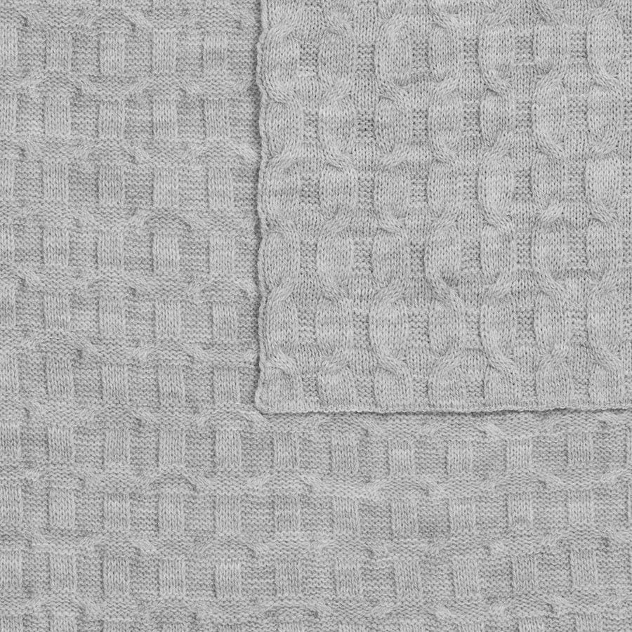 Плед Braidera серебристо-серый меланж