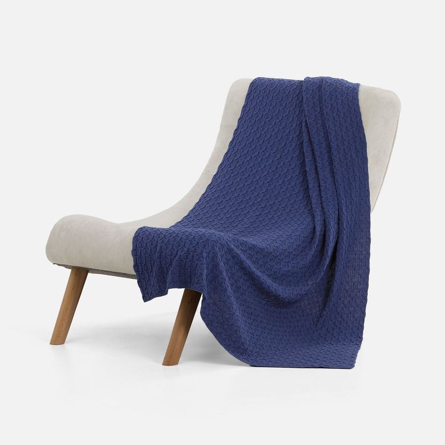 Плед Braidera синий (черника)