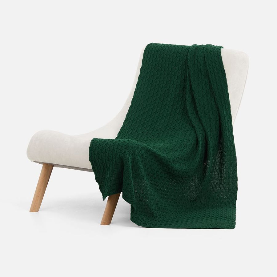 Плед Braidera темно-зеленый (хвойный)