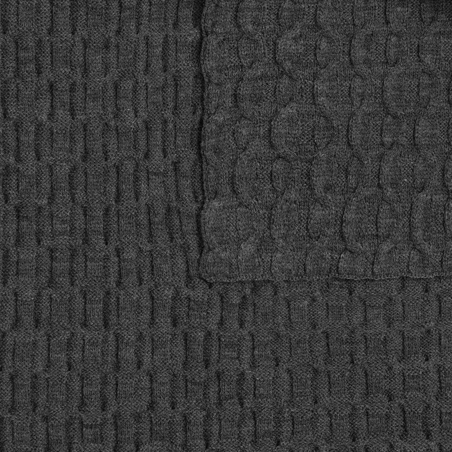 Плед Braidera темно-серый меланж (асфальт)