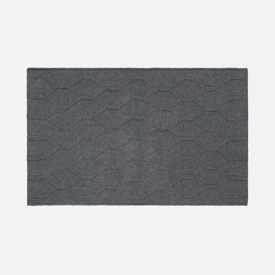 Плед Curve Verve серый меланж (маренго)