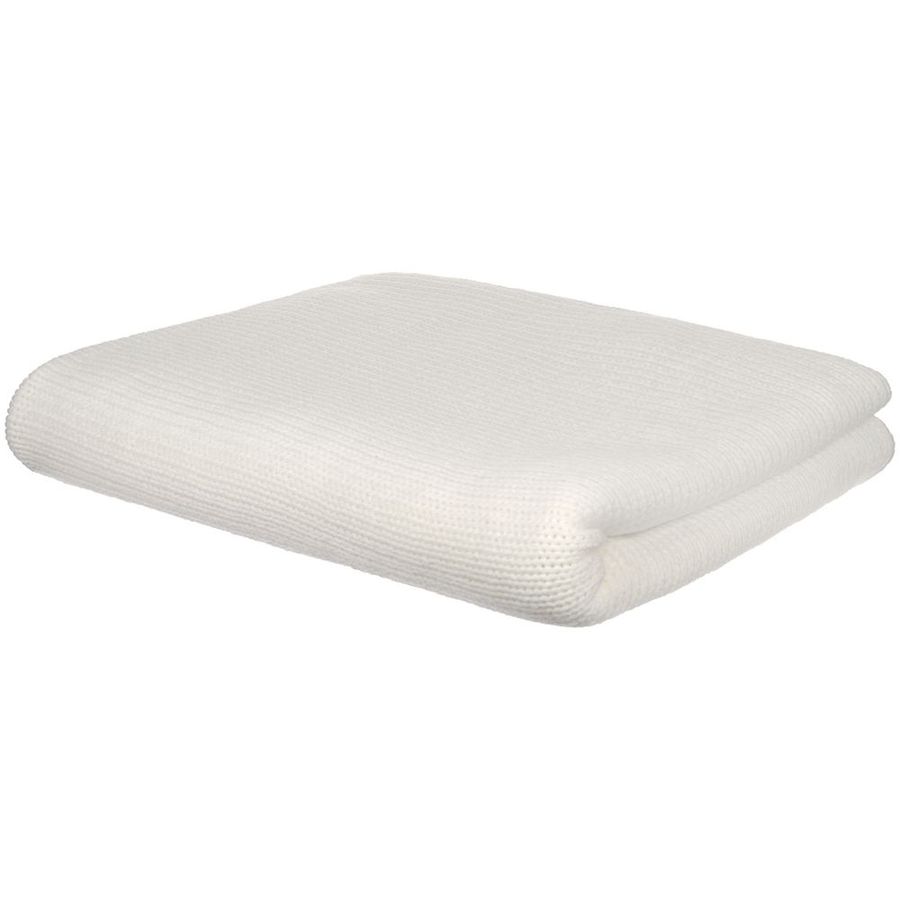 Плед Knitly жемчужно-белый