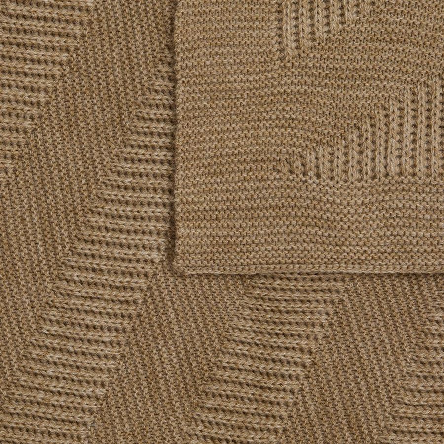 Плед Locus Solus коричнево-бежевый меланж