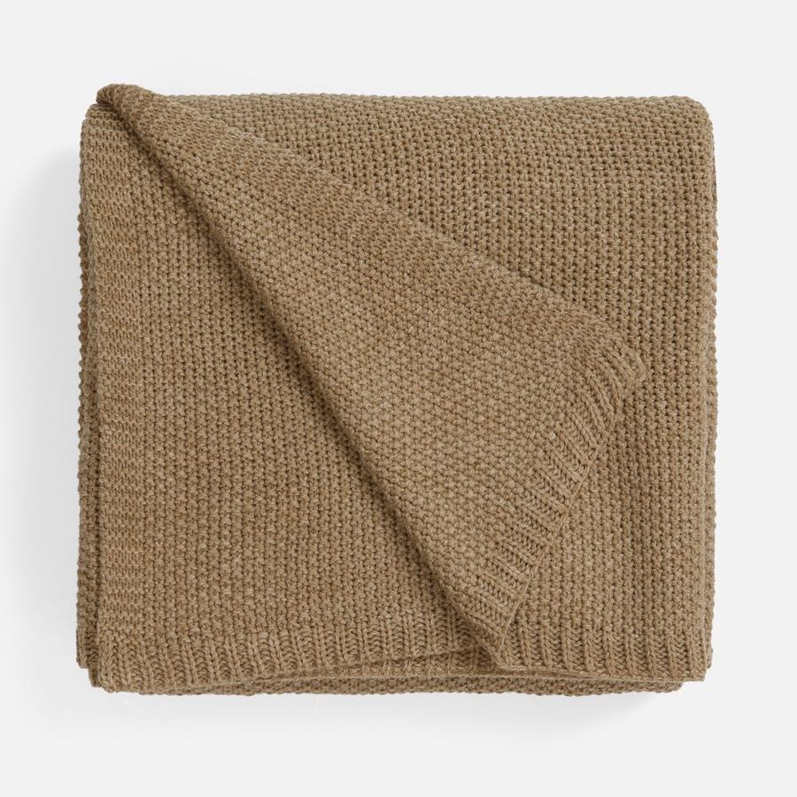 Плед Longview коричнево-бежевый меланж