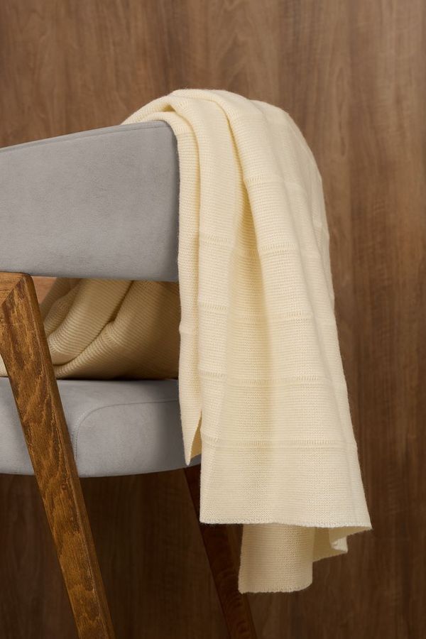 Плед Nessona Alpaca белый (ванильный)