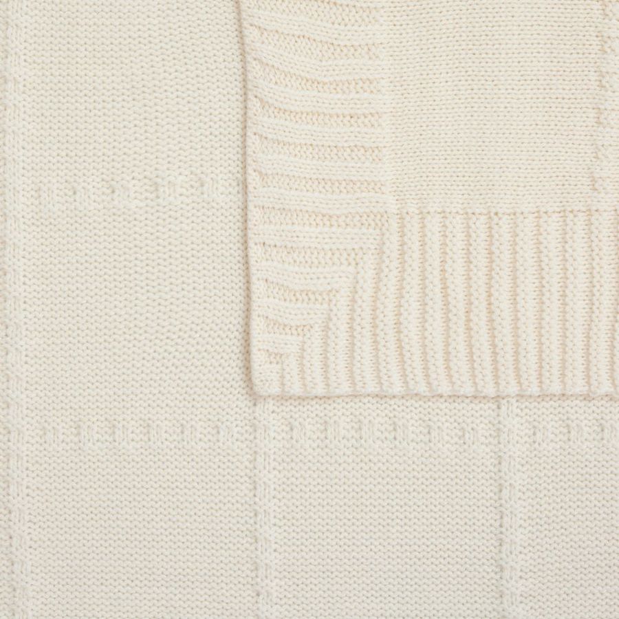 Плед Quadrisma белый (молочный)