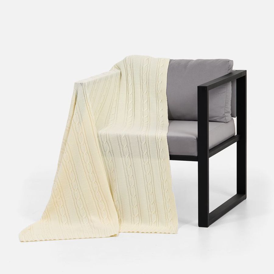 Плед Remitti белый (молочный)