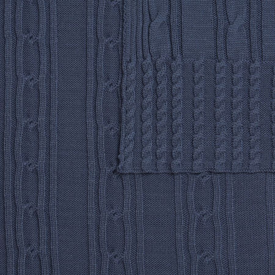 Плед Remitti серо-синий (сланец)