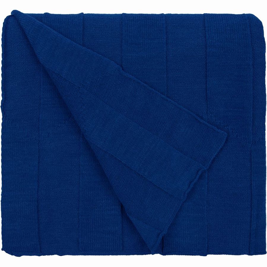 Плед Rombus темно-синий (кобальт)